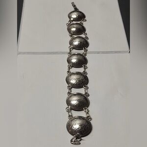 Antique Sterling Silver Coin Bracelet Republic De Guatemala 1833 1890 Coins